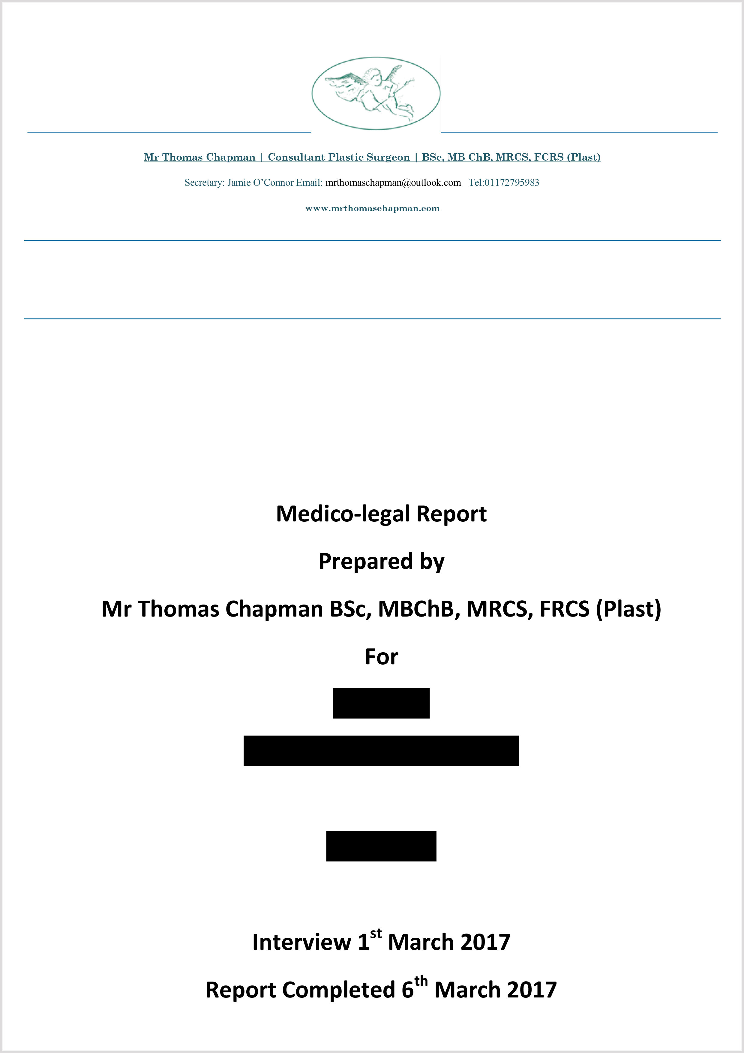 MedicoLegal Reporting Mr Thomas Chapman medicolegal-reporting-mr-thomas-chapman